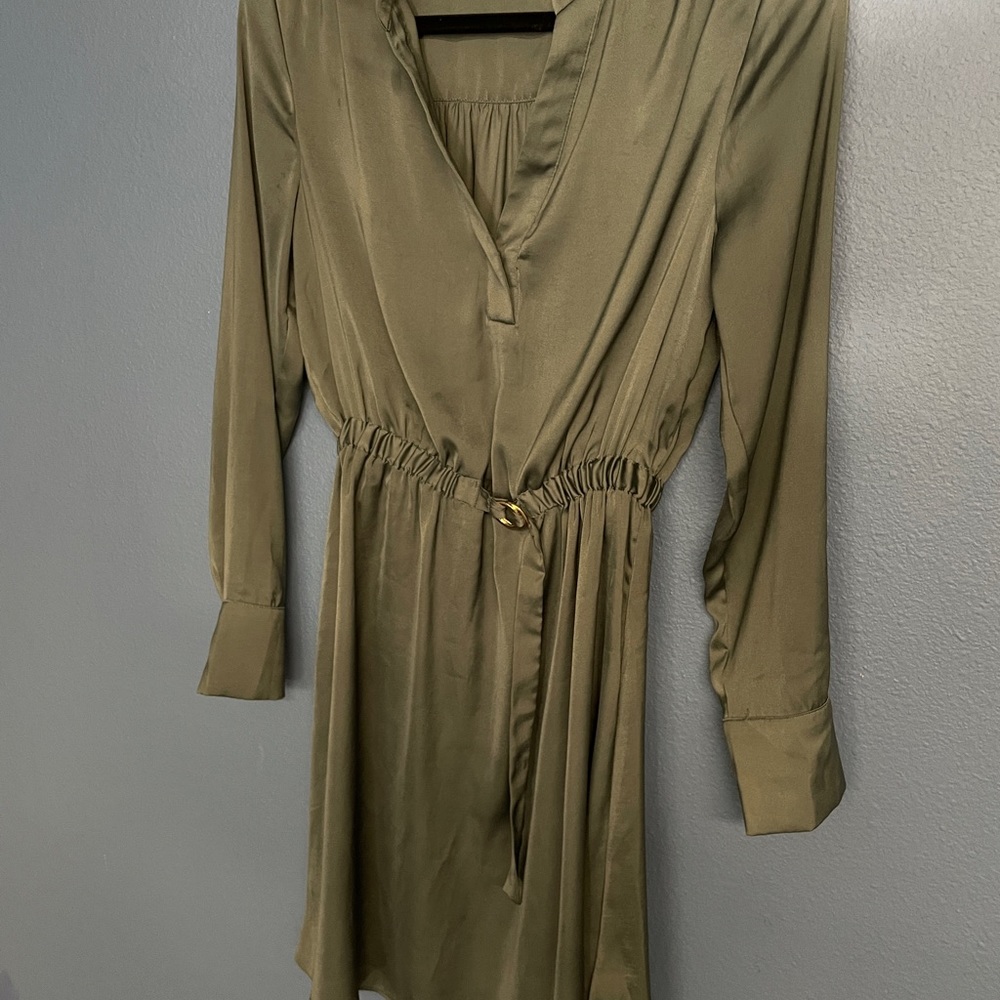Small Olive Long Sleeve Dress